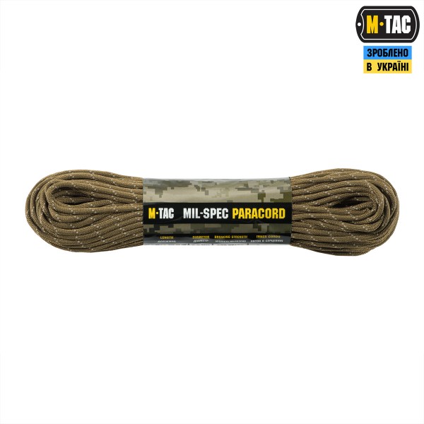 M-Tac паракорд 550 mil-spec 30m Coyote Reflective - 51579599