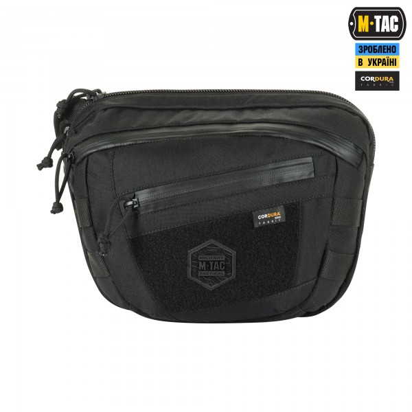 M-Tac сумка Sphaera Hardsling Bag Large с липучкой Elite Black - 51610002 M-Tac сумка Sphaera Hardsling Bag Large с липучкой Elite Black - 51610002