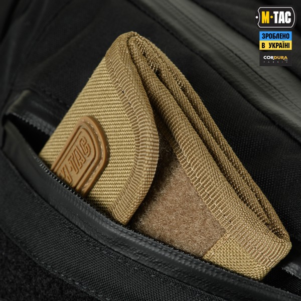 M-Tac сумка Sphaera Hardsling Bag Large с липучкой Elite Black - 51610002 M-Tac сумка Sphaera Hardsling Bag Large с липучкой Elite Black - 51610002