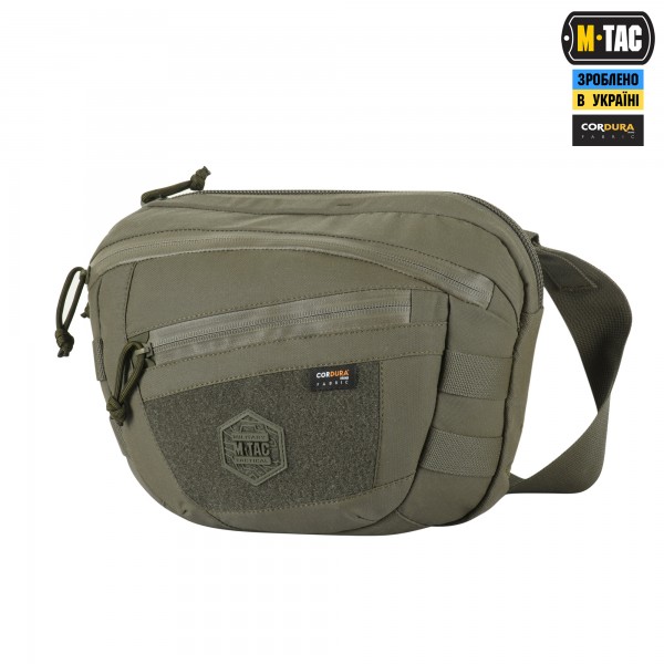 M-Tac сумка Sphaera Hardsling Bag Large з липучкою Elite Ranger Green - 51610023