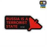 M-Tac наклейка russia is a terrorist state Small Black
