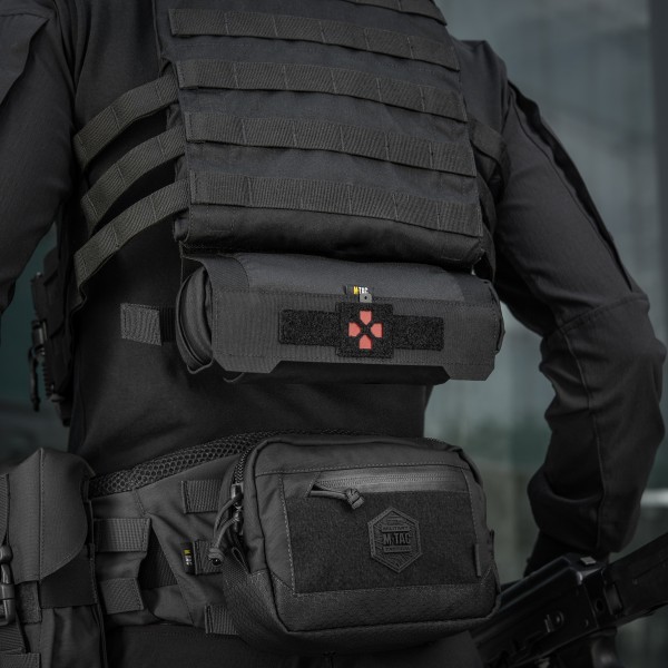 M-Tac подсумок медицинский горизонтальный ROLL Elite Black - 51700002