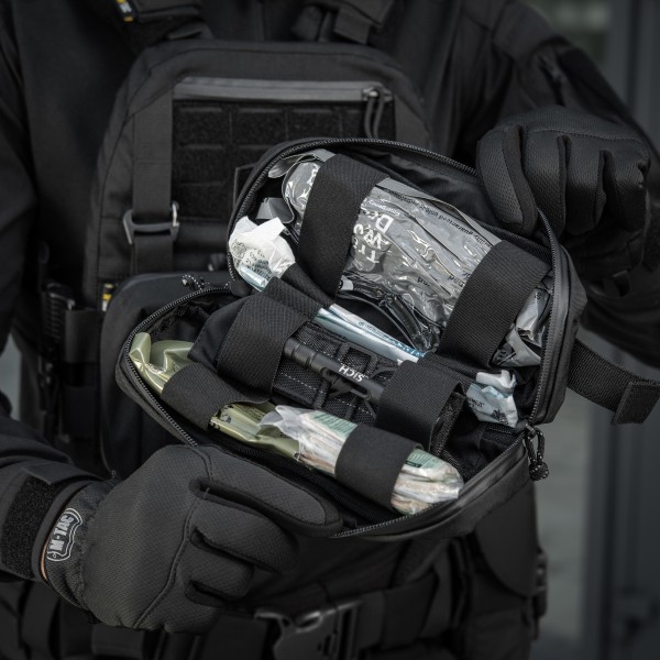 M-Tac подсумок медицинский горизонтальный ROLL Elite Black - 51700002