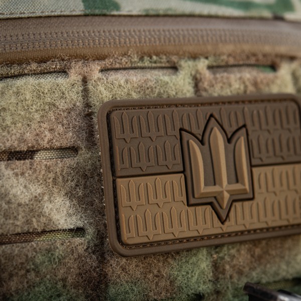 Нашивка прапор України з тризубом ЗСУ PVC Coyote - 52338305 Нашивка прапор України з тризубом ЗСУ PVC Coyote - 52338305