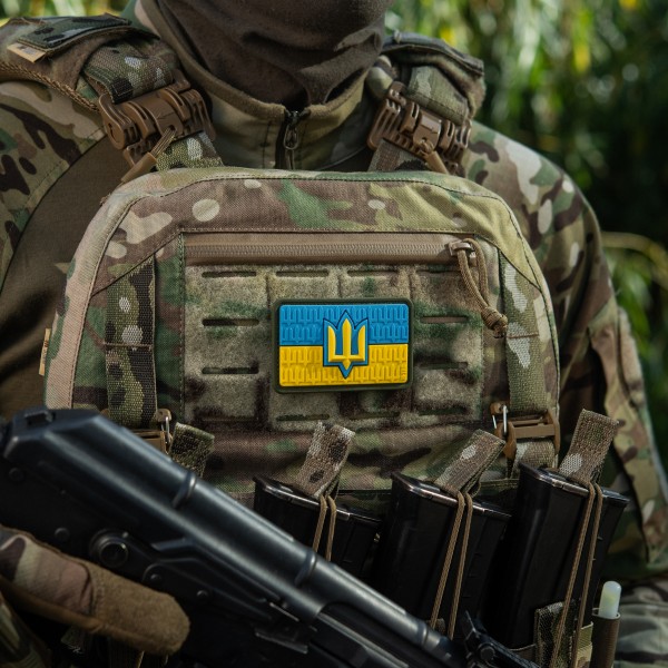 Нашивка прапор України з тризубом ЗСУ PVC full-color - 52338307 Нашивка прапор України з тризубом ЗСУ PVC full-color - 52338307
