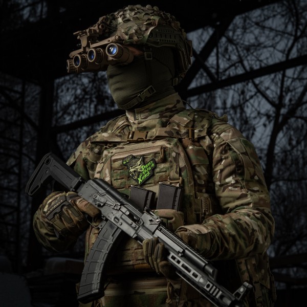 M-Tac Нашивка "Дивись в пітьму як Хижак" PVC Black/Olive - 52338314