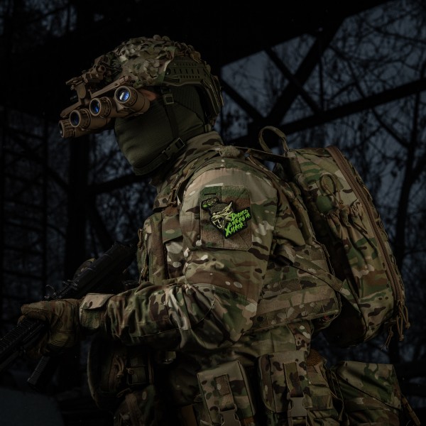 M-Tac Нашивка "Дивись в пітьму як Хижак" PVC Black/Olive - 52338314