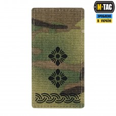 M-Tac погон на липучке подполковник Multicam