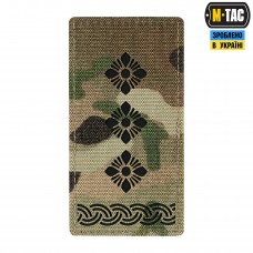 M-Tac погон на липучке полковник Multicam