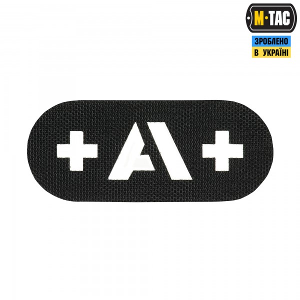 M-Tac нашивка группа крови +A+ сквозная Laser Cut Black - 58228002