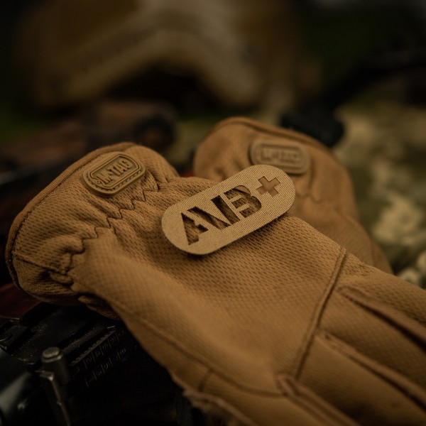 M-Tac нашивка группа крови AB+ сквозная Laser Cut Coyote - 58231005