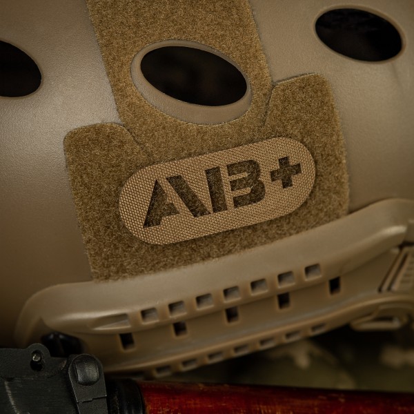 M-Tac нашивка группа крови AB+ сквозная Laser Cut Coyote - 58231005