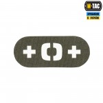 M-Tac нашивка группа крови +0+ сквозная Laser Cut Ranger Green