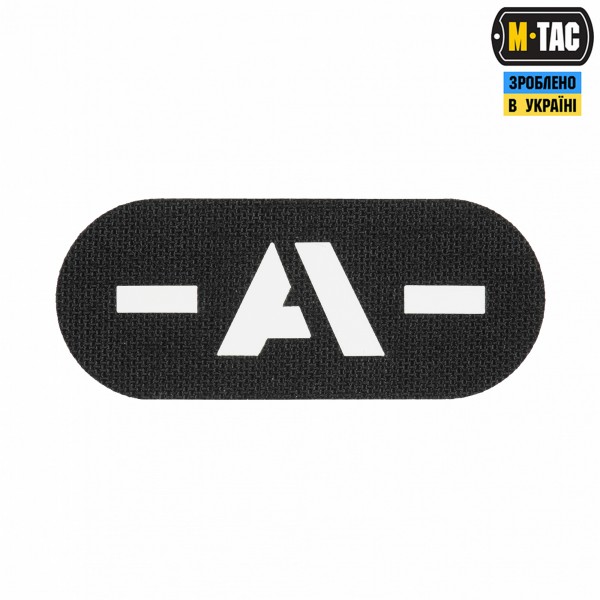 M-Tac нашивка группа крови -A- сквозная Laser Cut Black - 58328002