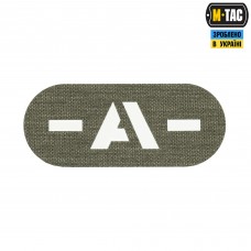 M-Tac нашивка группа крови -A- сквозная Laser Cut Ranger Green