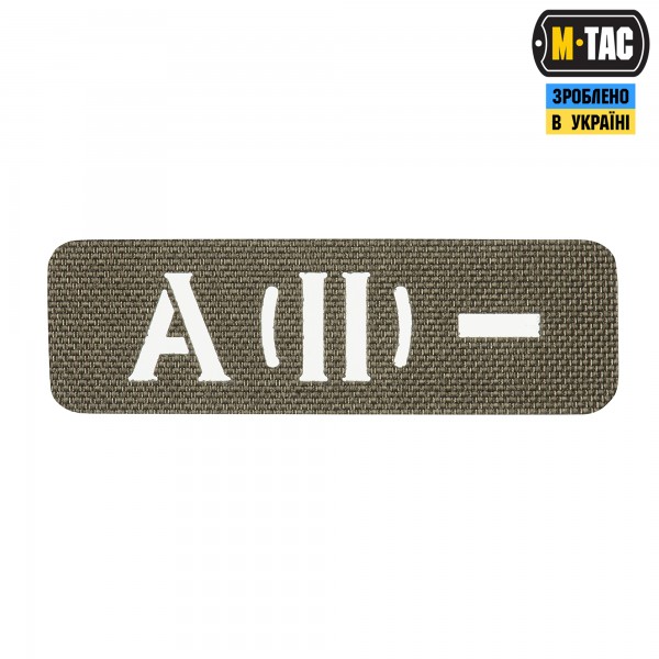 M-Tac нашивка група крові A (II) - наскрізна Laser Cut 25х80 Ranger Green - 58328123
