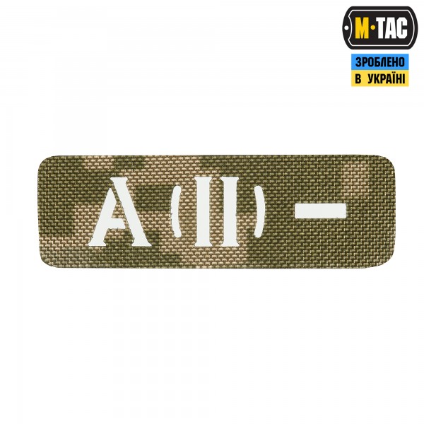 M-Tac нашивка группа крови A (II) - сквозная Laser Cut 25х80 MM14 - 58328130
