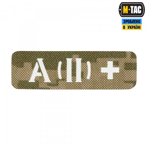 M-Tac нашивка группа крови A (II) + сквозная Laser Cut 25х80 MM14 - 58328230