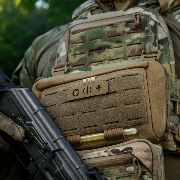 M-Tac нашивка группа крови O (I) + сквозная Laser Cut 25х80 Coyote - 58328405