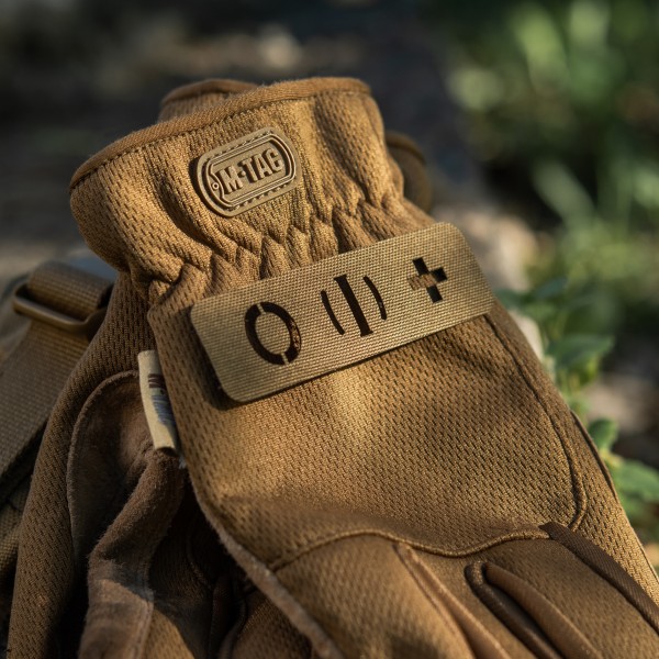 M-Tac нашивка группа крови O (I) + сквозная Laser Cut 25х80 Coyote - 58328405