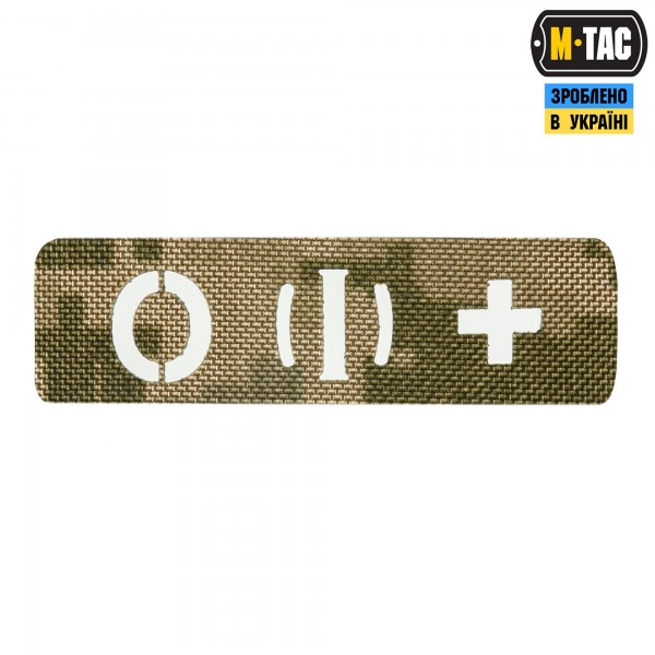M-Tac нашивка группа крови O (I) + сквозная Laser Cut 25х80 MM14 - 58328430
