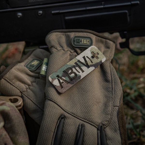 M-Tac нашивка группа крови AB (IV) + сквозная Laser Cut 25х80 Multicam - 58328508 M-Tac нашивка группа крови AB (IV) + сквозная Laser Cut 25х80 Multicam - 58328508