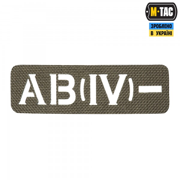 M-Tac нашивка група крові AB (IV) - наскрізна Laser Cut 25х80 Ranger Green - 58328623