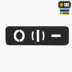 M-Tac нашивка группа крови O (I) - сквозная Laser Cut 25х80 Black