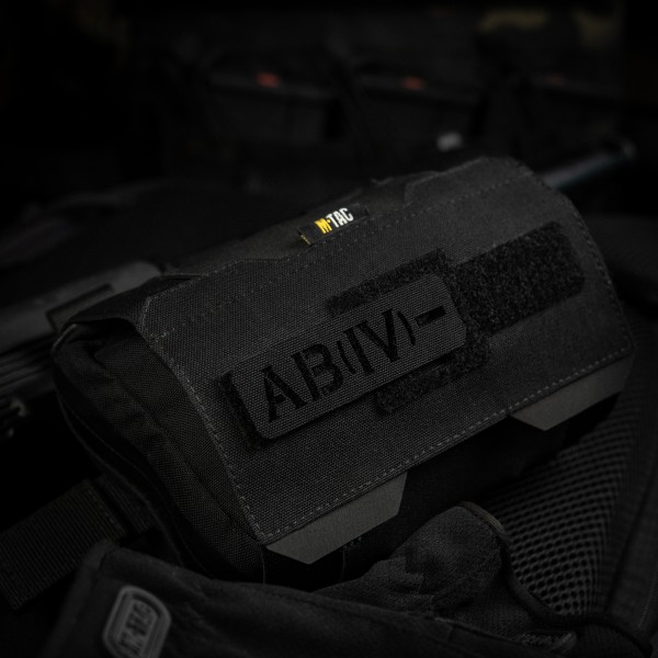 M-Tac нашивка группа крови AB (IV) - сквозная Laser Cut 25х80 Black - 58329602 M-Tac нашивка группа крови AB (IV) - сквозная Laser Cut 25х80 Black - 58329602