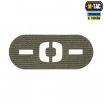 M-Tac нашивка группа крови -0- сквозная Laser Cut Ranger Green