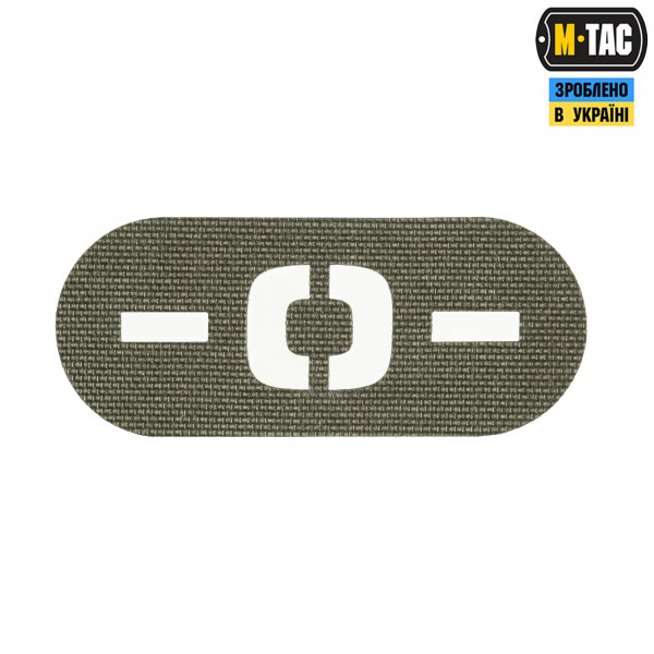 M-Tac нашивка группа крови -0- сквозная Laser Cut Ranger Green - 58339223