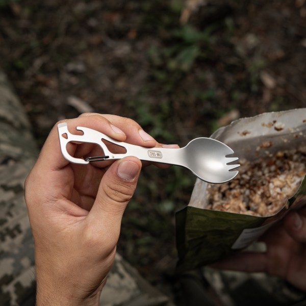 M-Tac столовый набор ловилка з карабином - 60011235 M-Tac столовый набор ловилка з карабином - 60011235