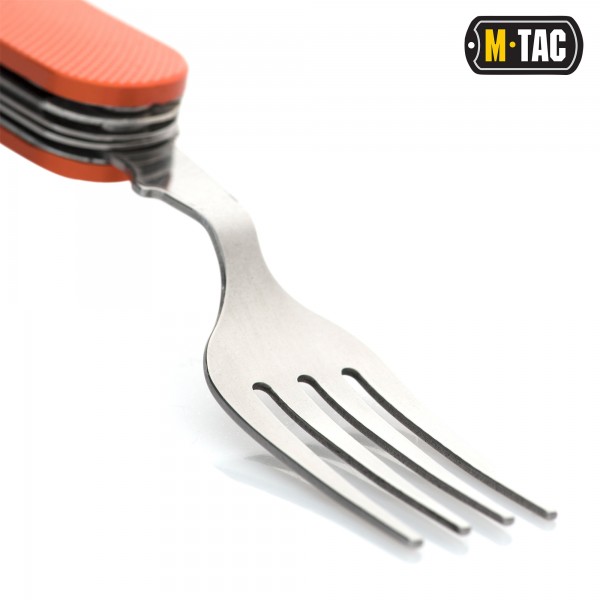 M-Tac столовый набор складной разъемный Orange/Steel - 60012035 M-Tac столовый набор складной разъемный Orange/Steel - 60012035