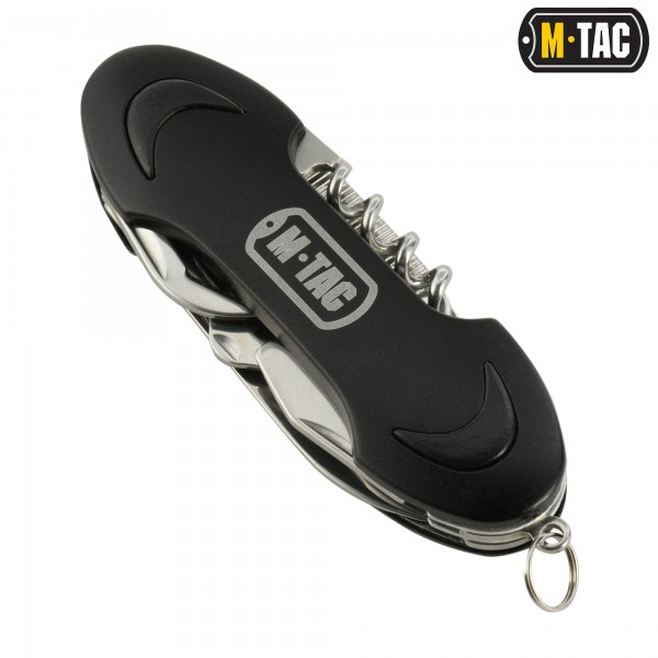 M-Tac ніж складний малий (7 інструм.) Steel/Black - 60017002