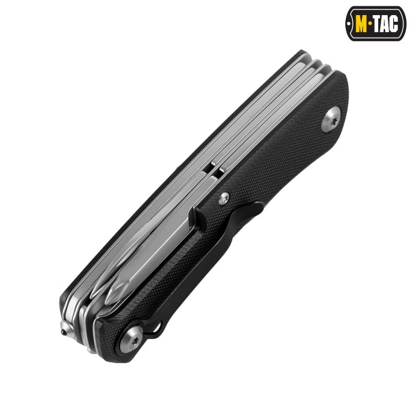 M-Tac ніж складаний Type 9 (6 інструментів) Black/Steel - 60081000 M-Tac ніж складаний Type 9 (6 інструментів) Black/Steel - 60081000