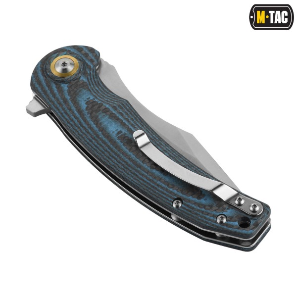 M-Tac ніж складний Type 15 Carbon/Blue - 60103006