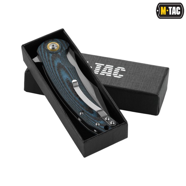 M-Tac ніж складний Type 15 Carbon/Blue - 60103006
