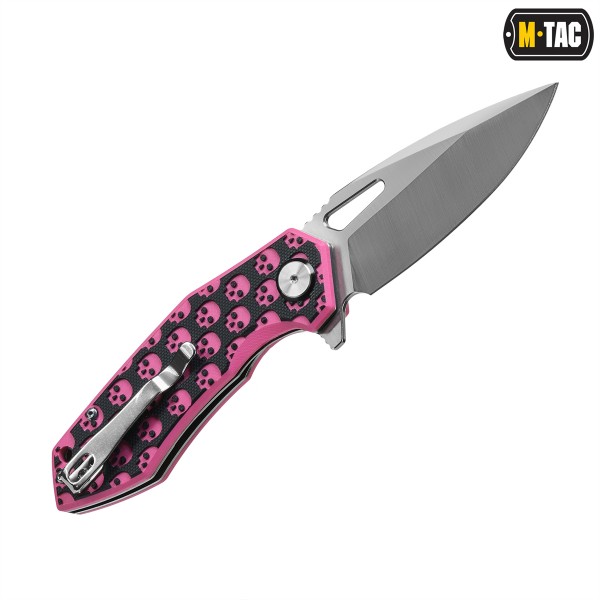M-Tac нож складной Type 12 Skull Black/Pink - 60119211 M-Tac нож складной Type 12 Skull Black/Pink - 60119211
