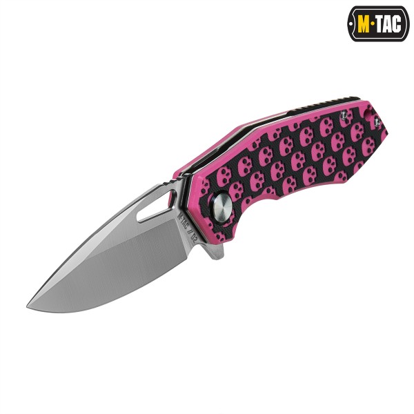 M-Tac нож складной Type 12 Skull Black/Pink - 60119211 M-Tac нож складной Type 12 Skull Black/Pink - 60119211