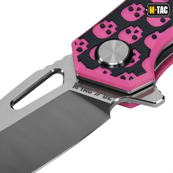 M-Tac нож складной Type 12 Skull Black/Pink - 60119211 M-Tac нож складной Type 12 Skull Black/Pink - 60119211