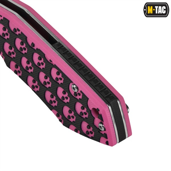 M-Tac нож складной Type 12 Skull Black/Pink - 60119211 M-Tac нож складной Type 12 Skull Black/Pink - 60119211