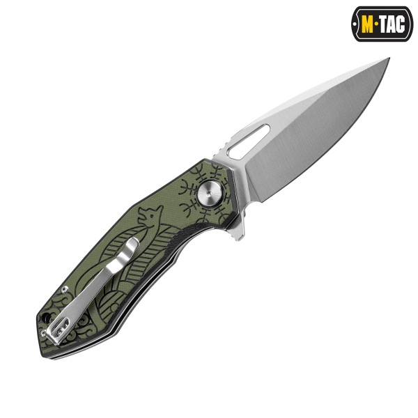 M-Tac нож складной Type 12 Scandinavian Black/Olive - 60120201 M-Tac нож складной Type 12 Scandinavian Black/Olive - 60120201