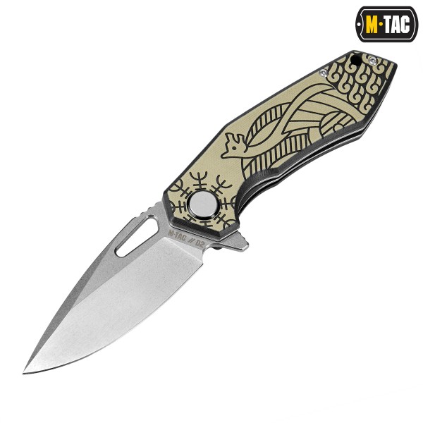 M-Tac ніж складний Type 12 Scandinavian Stonewash Black/Sand - 60121205