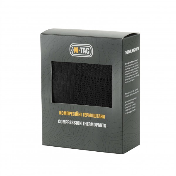 M-Tac термоштани компресійні Black/Dark Grey - 70035002-S