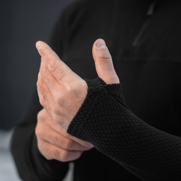 M-Tac терморубашка флис Delta Level 2 Hex Black - 70037002-L