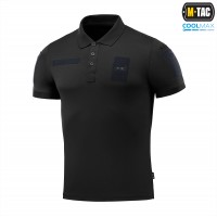 M-Tac поло Elite Tactical Coolmax Black/Dark Navy Blue