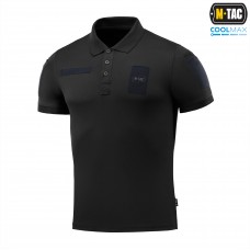 M-Tac поло Elite Tactical Coolmax Black/Dark Navy Blue