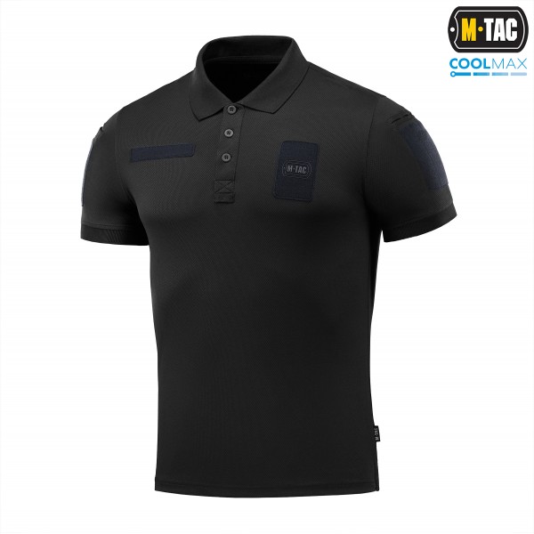 M-Tac поло Elite Tactical Coolmax Black/Dark Navy Blue - 80010215-XS