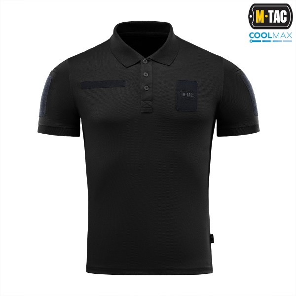 M-Tac поло Elite Tactical Coolmax Black/Dark Navy Blue - 80010215-XS