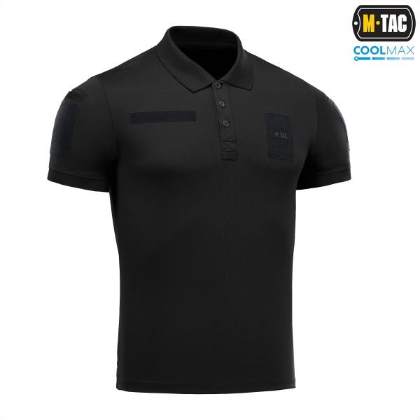 M-Tac поло Elite Tactical Coolmax Black/Dark Navy Blue - 80010215-XS